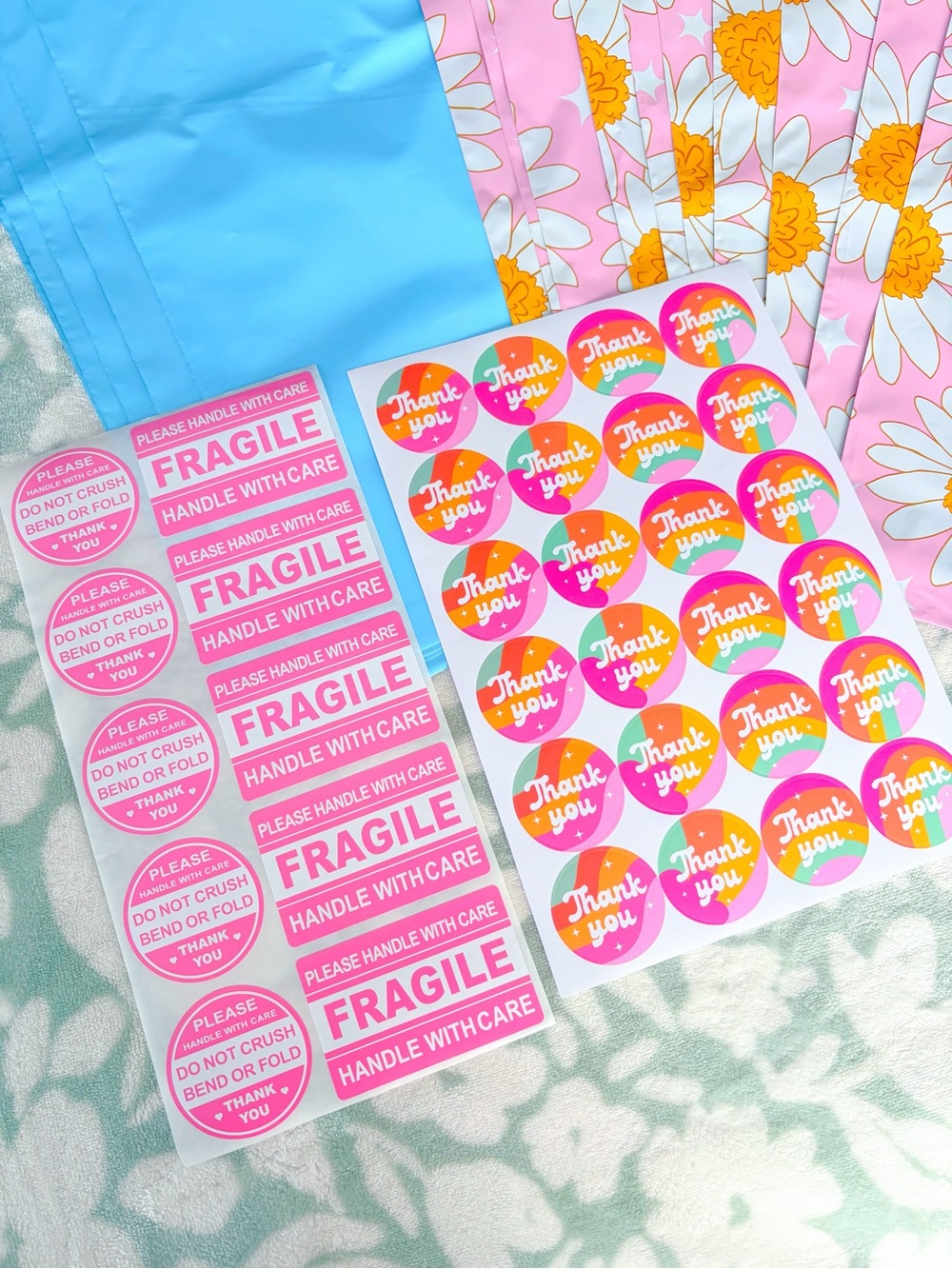 Pink Sunflower Shipping Supplies Bundle 🌻💕 - Picture 2 of 4